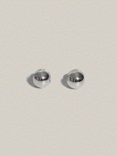 One Touch Ball Earring_Silver - partez - Modalova