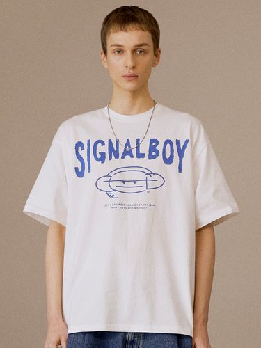 Signal Boy Dit Smile T-Shirt _ Blue - DTHIRTYONE - Modalova