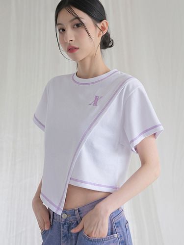 Line Diagonal T-shirt _4 Colors - AVANDRESS - Modalova