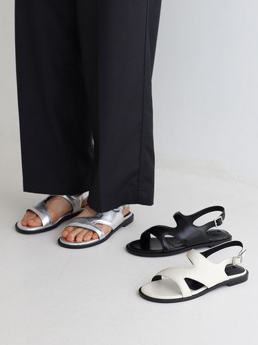 Wave Sandals_Silver - MOL:pin - Modalova