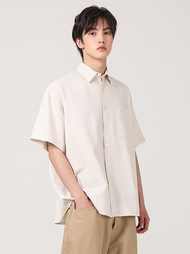 Calm Linen Short Sleeve Shirt _6 Colors - AVANDRESS - Modalova