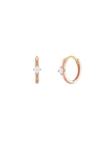 J Basic 14K Earrings JJJBEQ9AS557R4000 - J.ESTINA - Modalova