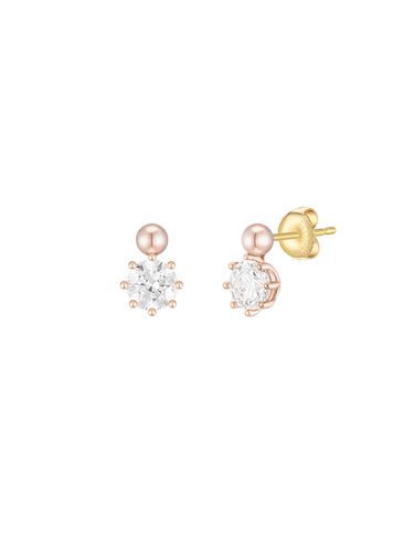 J e te 14K Earrings ( JJJTEQ1BS057R4000 ) - J.ESTINA - Modalova