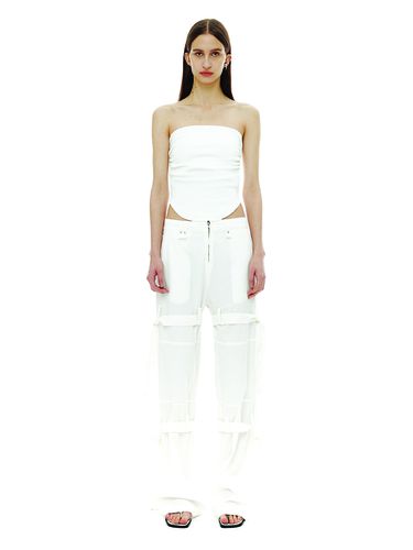 Double Tie Up Cotton Pants - White - CERRIC - Modalova