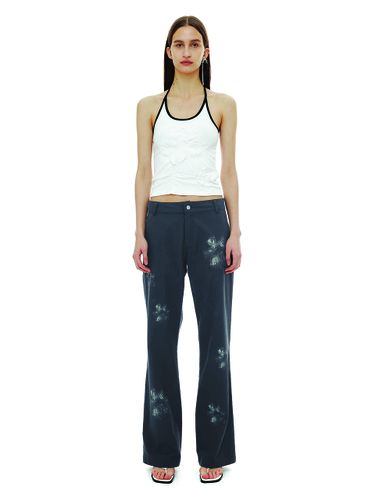 Flower Brush Cotton Pants - CERRIC - Modalova