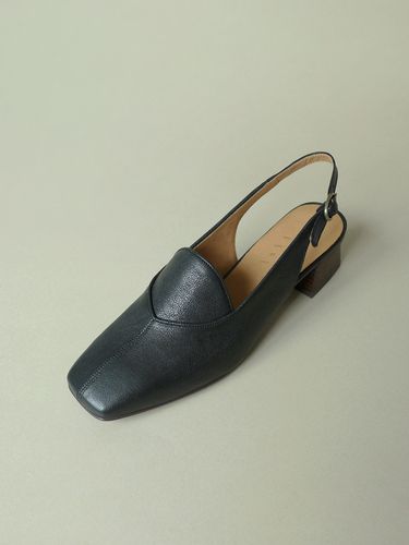 Block Heel Slingback Loafers_Black - heenn - Modalova