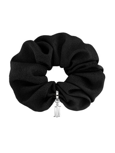 Lala J Chiffon Hair Scrunchie_Black - J.ESTINA - Modalova