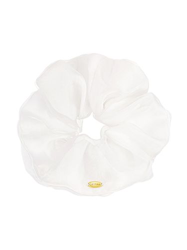 Lala J Hair Scrunchie - Pure White - J.ESTINA - Modalova