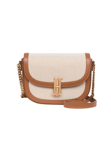 Joelle Fallin Canvas Cross-Body Bag Small_Tan - J.ESTINA - Modalova