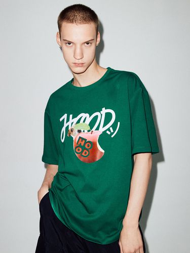 HOODHOO Apple and Beagle Logo T-Shirt (Green) - HOODHOOD - Modalova