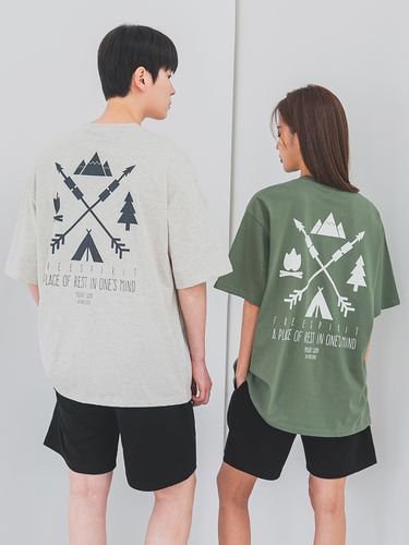 Camping Spirit Overfit T-Shirt - alvinclo - Modalova