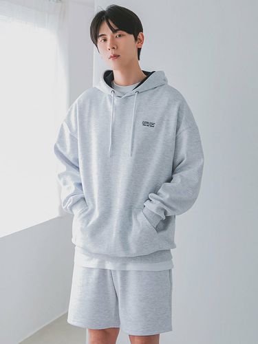 AMUSE Color Combination Hoodie and Shorts Set-Up - alvinclo - Modalova