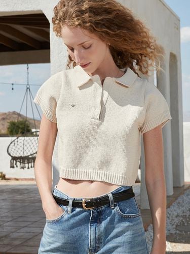 Annie Cotton Collar Knit Top _3 Colors - Oui mais non - Modalova