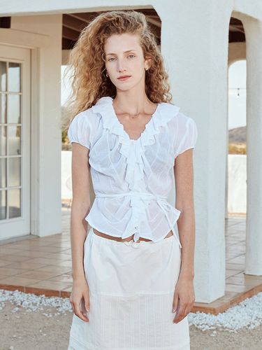 Yumi Cotton Frilly Blouse _2 Colors - Oui mais non - Modalova