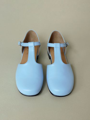 Side Open Mary Jane Shoes_Sky Blue - heenn - Modalova