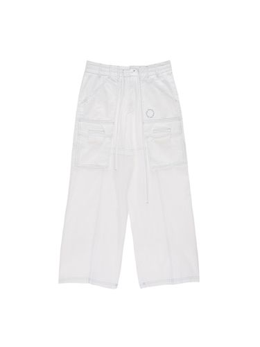 Washed Cargo Stitch Pants_White - Matin Kim - Modalova