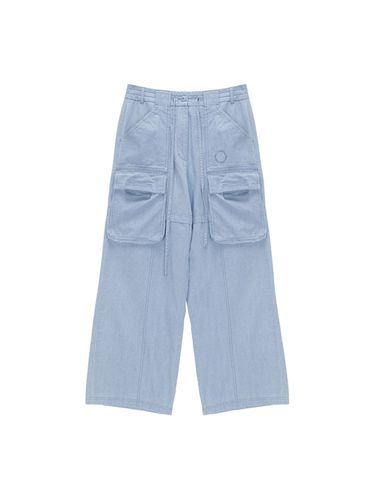 Washed Cargo Stitch Pants_Blue - Matin Kim - Modalova