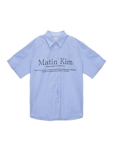 Matin Big Logo Half Shirt_Sky - Matin Kim - Modalova