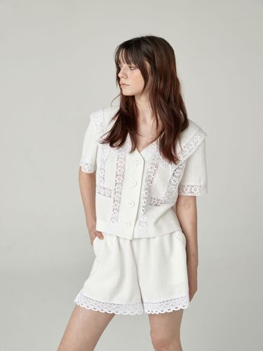 Lace Cotton Jacket_White - JOHNNY HATES JAZZ - Modalova