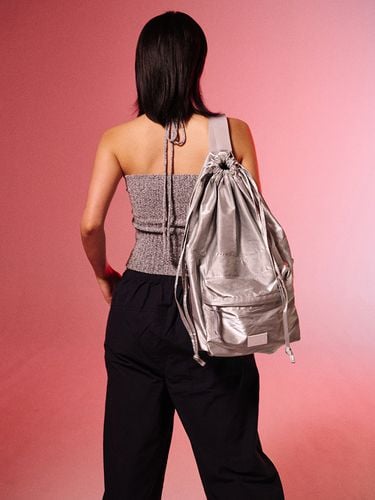 Drawstring Backpack_Silver - FENNEC - Modalova