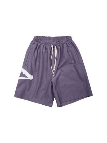 Graffiti Reverse Shorts - Violet - PLAYIAN - Modalova