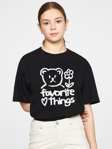 UNISEX] Drawing FAVORITE THINGS T-shirt_Black - GRAVER - Modalova