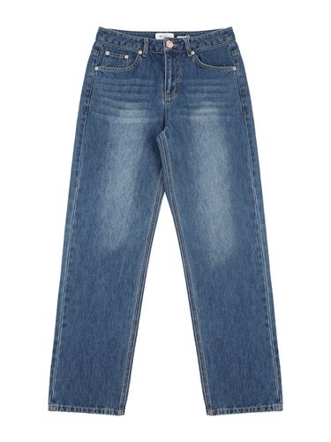 Straight Washing Denim Pants_Blue - bensherman - Modalova