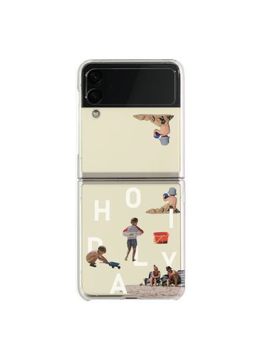 Sand Play Clear Hard Z Flip Phone Case - mademoment - Modalova