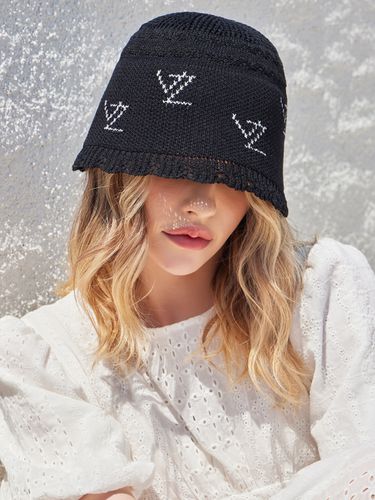 VZ Logo Jacquard Bucket Hat_Black - VARZAR - Modalova