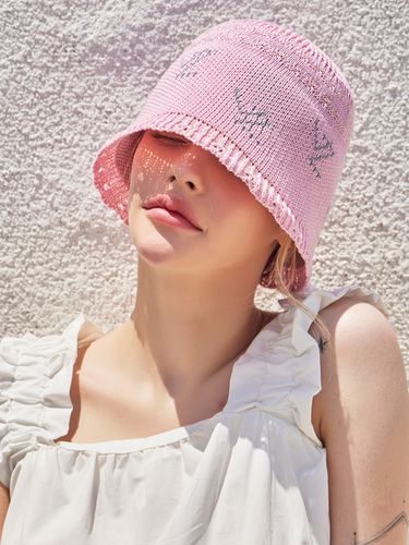 VZ Logo Jacquard Bucket Hat_Pink - VARZAR - Modalova