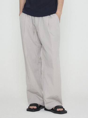 Washer One Tuck Wide Pants_Grey - Analogmood - Modalova