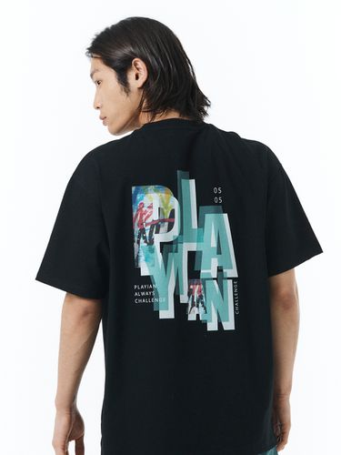 Pocket Graphic T-Shirt - Black - PLAYIAN - Modalova