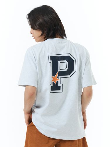 P Point T-Shirt - Light Gray - PLAYIAN - Modalova