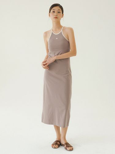 Basic Sleeveless Halterneck Long Dress - REORG - Modalova