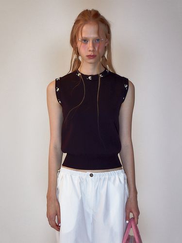 RR Logo Sleeveless Knit Top _Black - Rest&Recreation - Modalova