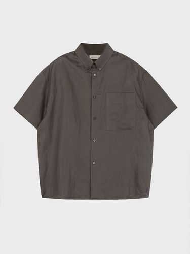 Pocket Linen Shirt (Brown) - LIEU HOMME - Modalova