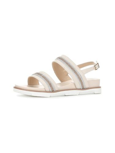 Jewel Two Band Sandal (4cm)_Beige - FORMEL CAMELE - Modalova