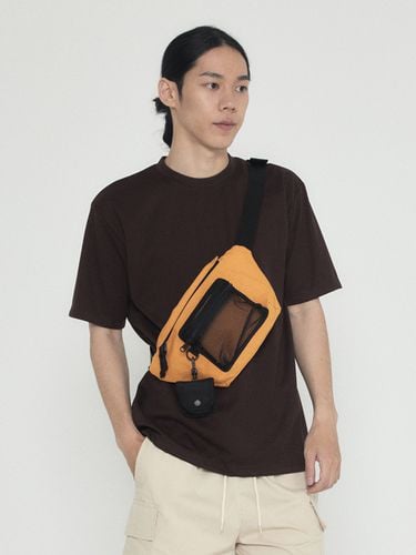 Canvas Mesh Pocket Daily Waist Bag - Analogmood - Modalova