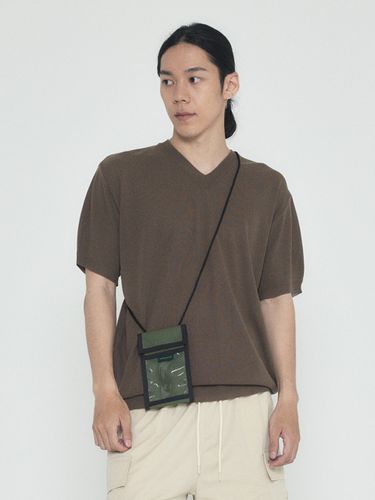 Pocket Phone Necklace Cross Pouch_Khaki - Analogmood - Modalova