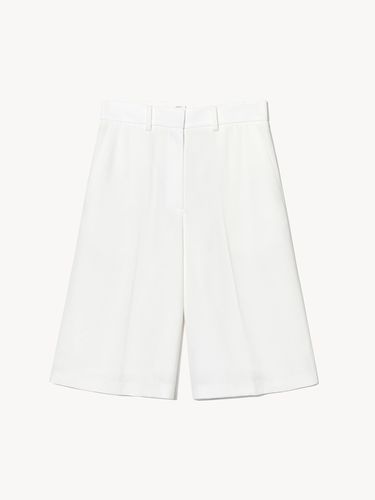 Crepe Bermuda Pants - White - RIDIFI - Modalova