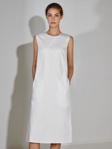 Cotton Natural Sleeveless Dress - RIDIFI - Modalova