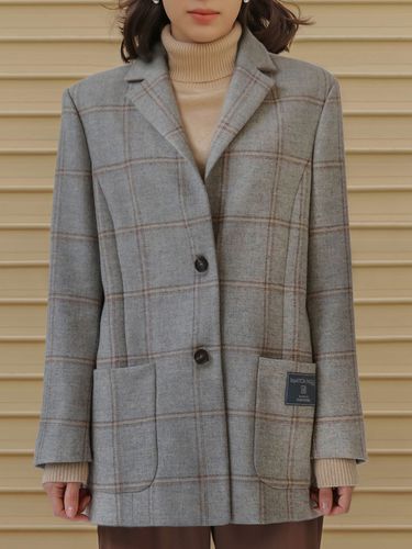 Marton Mills Wool Check Jacket_Beige - Et demain - Modalova