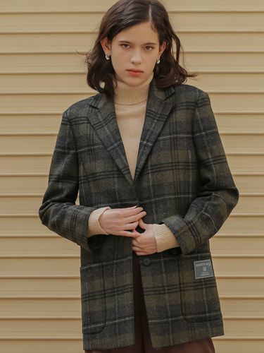 Marton Mills Wool Check Jacket_Black - Et demain - Modalova