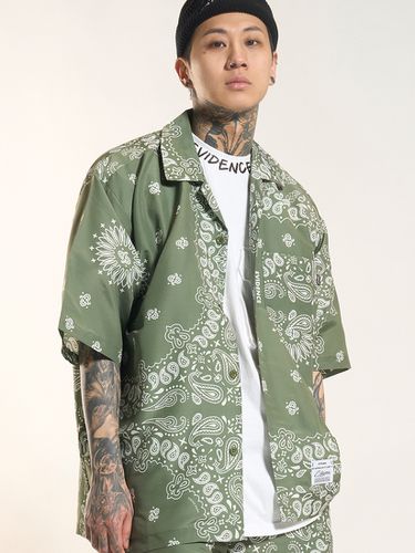 Paisley Short Sleeve Shirt - STIGMA - Modalova