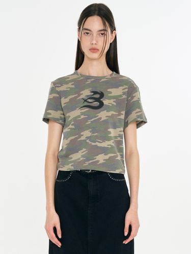 B Flame Cropped T-shirt - BAUF - Modalova