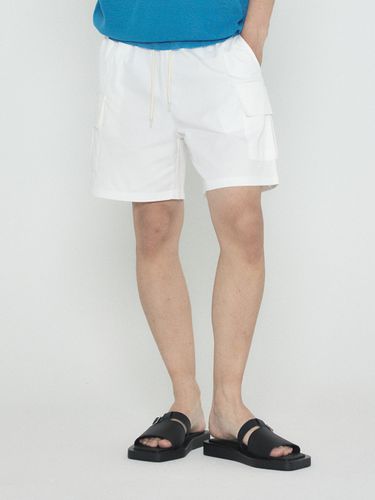 Cotton Cargo Short Pants_White - Analogmood - Modalova