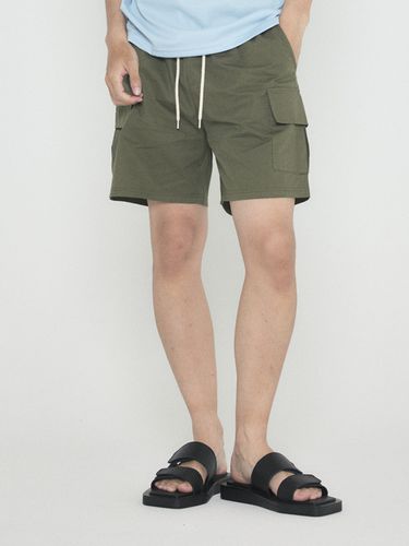 Cotton Cargo Short Pants_Khaki - Analogmood - Modalova