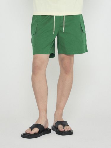 Cotton Cargo Short Pants_Green - Analogmood - Modalova