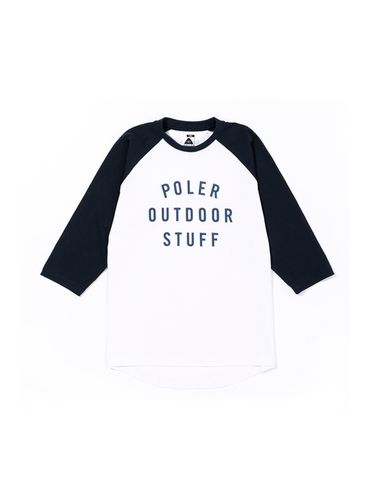 Poler Pos Raglan Sleeve T-Shirt_Blue - POLERSTUFF - Modalova