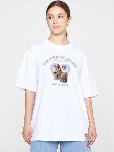 Lovely Cat T-shirt_White - GRAVER - Modalova